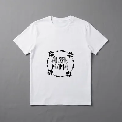 Aussie Australian Shepherd Mama Pfote T-Shirt – Klassisches T-Shirt in Schwarz