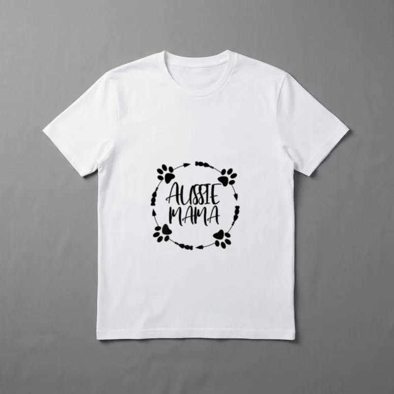 Aussie Australian Shepherd Mama Pfote T-Shirt – Klassisches T-Shirt in Schwarz
