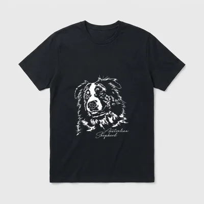 Australian Shepherd merle Aussie Hund T-Shirt – Klassisches T-Shirt in Schwarz