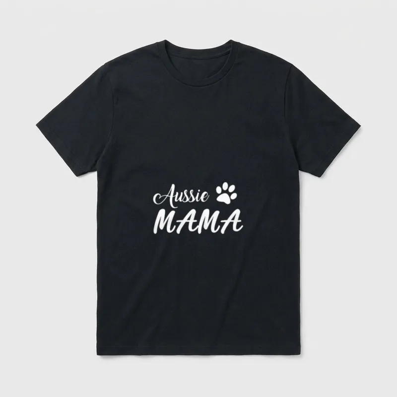 Aussie Mama Lustige Australian T-Shirt – Klassisches T-Shirt in Schwarz