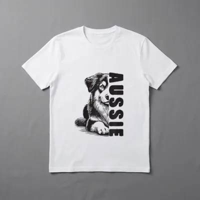 Australian Shepherd Aussie Hund Herrchen T-Shirt – Klassisches T-Shirt in Schwarz