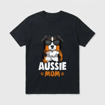Australian Shepherd Aussie Mom Hunde T-Shirt – Klassisches T-Shirt in Schwarz