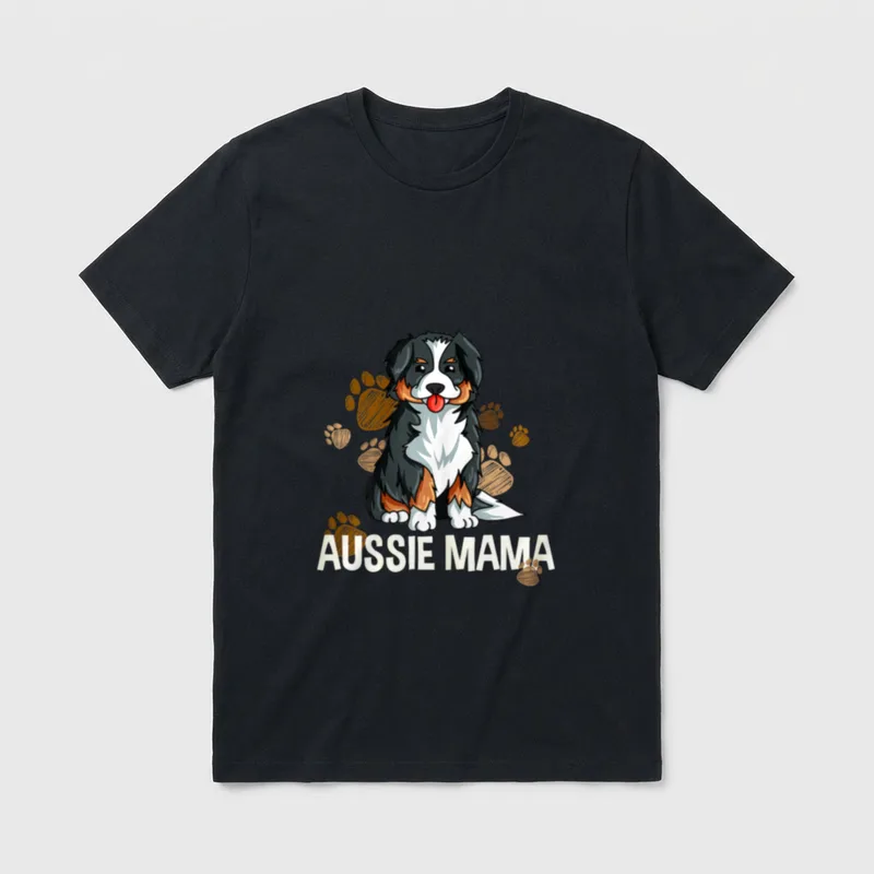 Australian Shepherd Mama Mutter T-Shirt – Klassisches T-Shirt in Schwarz