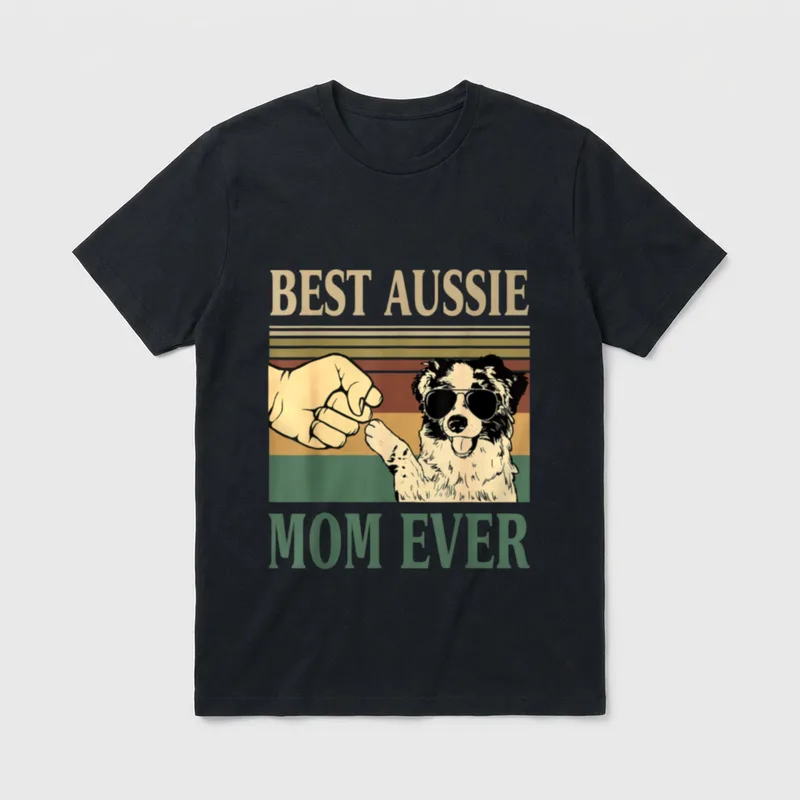 vintage best aussie mom T-Shirt – Klassisches T-Shirt in Schwarz