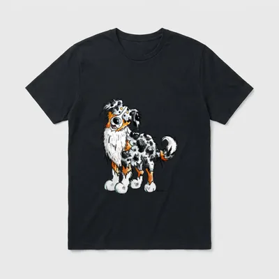 Lustiger Australian Shepherd T I T-Shirt – Klassisches T-Shirt in Schwarz