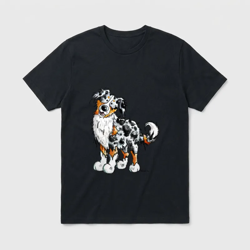 Lustiger Australian Shepherd T I T-Shirt – Klassisches T-Shirt in Schwarz