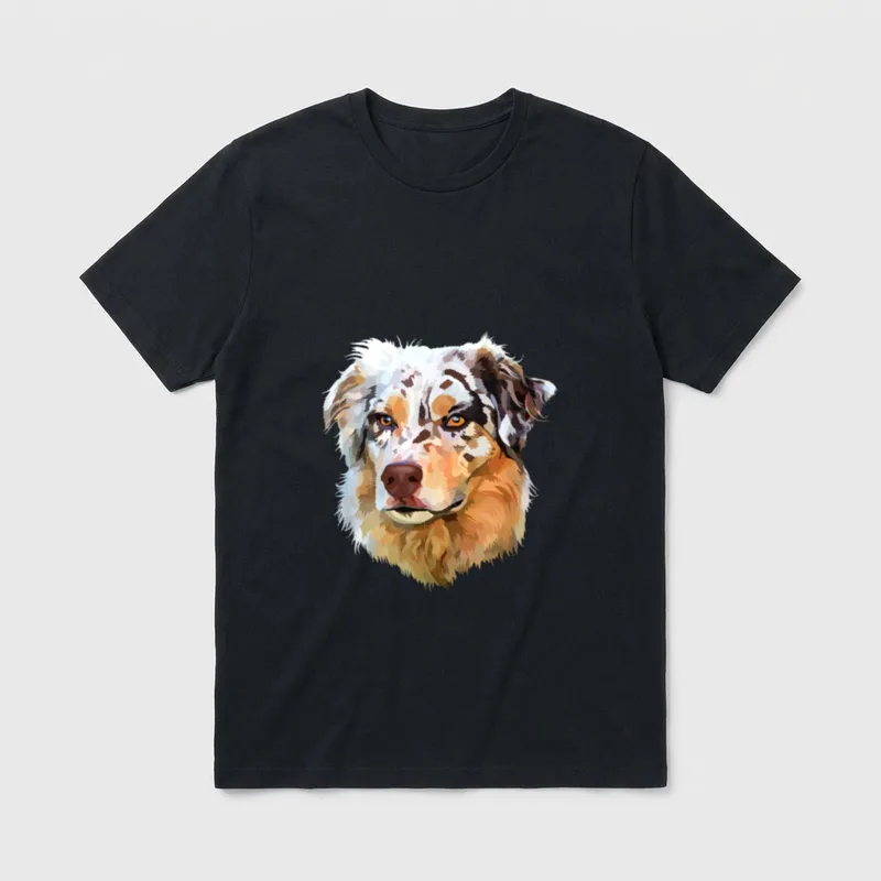 Australian Shepherd Hund Aussie Hunderasse T-Shirt – Klassisches T-Shirt in Schwarz