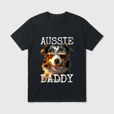 Aussie Daddy Papa Vater T-Shirt – Klassisches T-Shirt in Schwarz