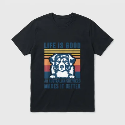 Australian Shepherd Hund Geschenke T-Shirt – Klassisches T-Shirt in Schwarz