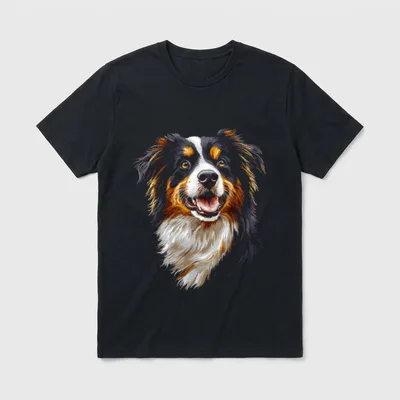 Australian Shepherd Hundekunstwerk Australian T-Shirt – Klassisches T-Shirt in Schwarz