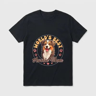 Australian Shepherd Red Tri Groovy T-Shirt – Klassisches T-Shirt in Schwarz