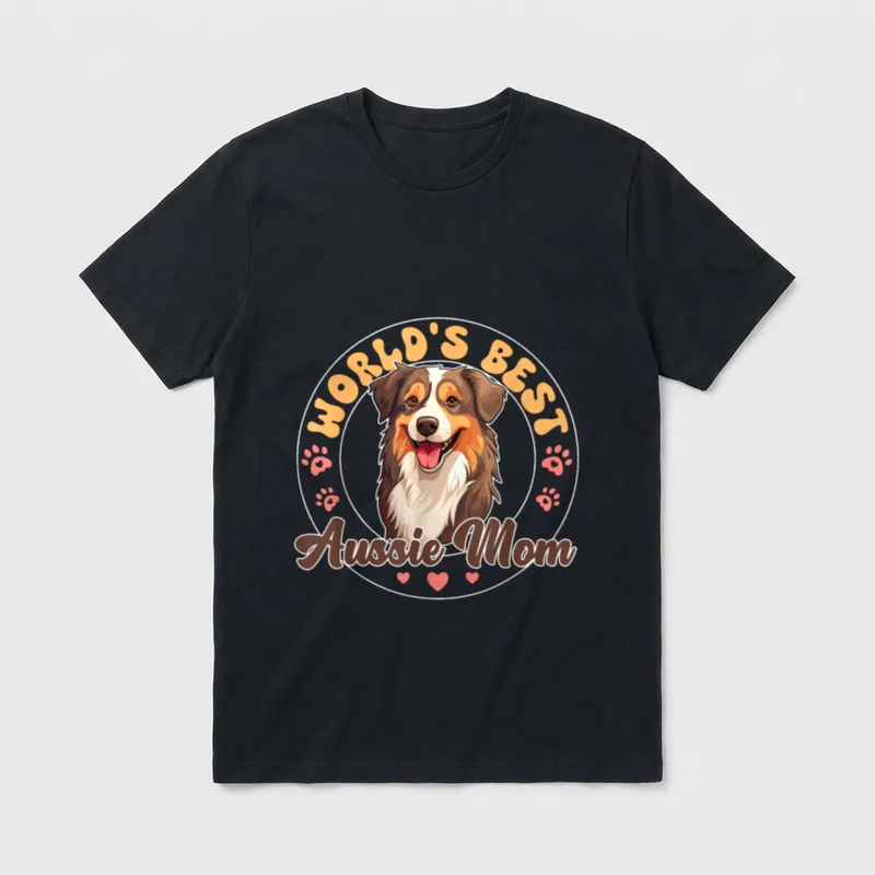 Australian Shepherd Red Tri Groovy T-Shirt – Klassisches T-Shirt in Schwarz