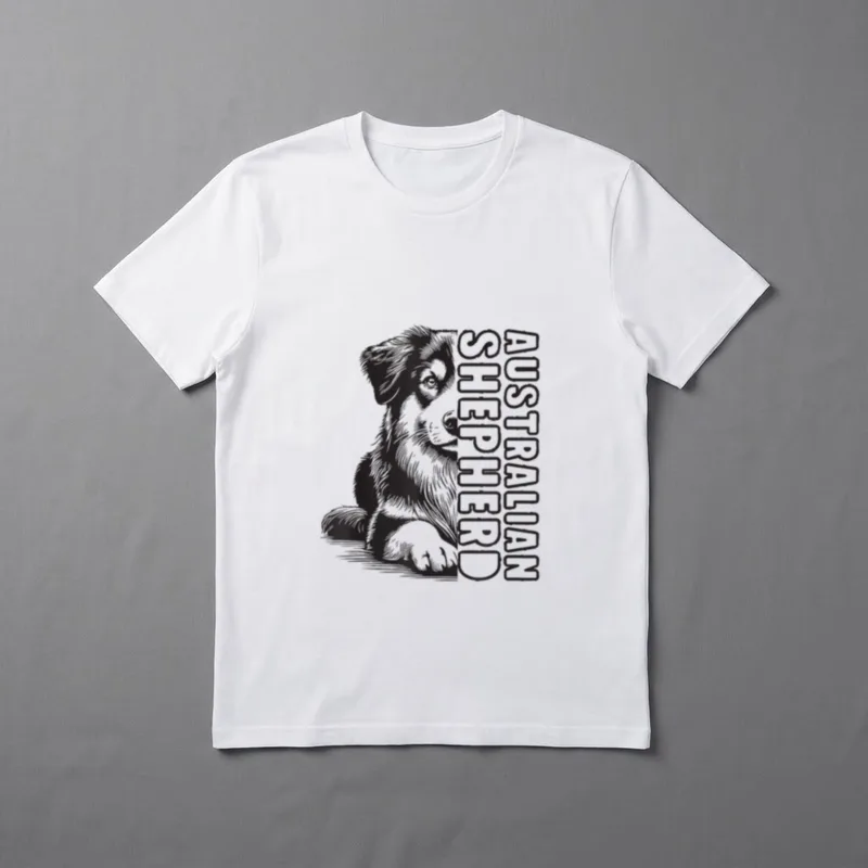 Australian Shepherd Hunde Hund Hütehund T-Shirt – Klassisches T-Shirt in Schwarz