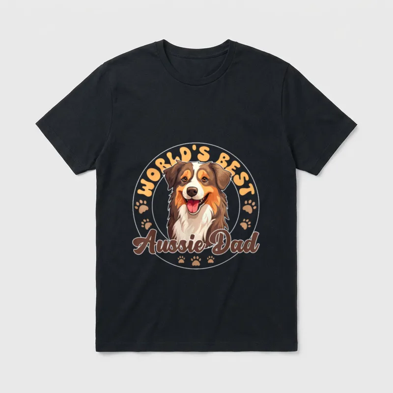 Australian Shepherd Red Tri Dog T-Shirt – Klassisches T-Shirt in Schwarz