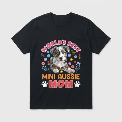 Australian Shepherd WORLD'S BEST T-Shirt – Klassisches T-Shirt in Schwarz