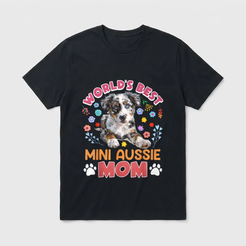 Australian Shepherd WORLD'S BEST T-Shirt – Klassisches T-Shirt in Schwarz