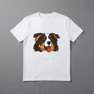 Aussie Australian Shepherd Stress T-Shirt – Klassisches T-Shirt in Schwarz