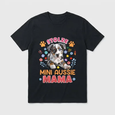 Australian Shepherd STOLZE MINI T-Shirt – Klassisches T-Shirt in Schwarz