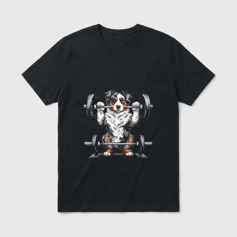 Pumpen Gewicht Heben Australian T-Shirt – Klassisches T-Shirt in Schwarz