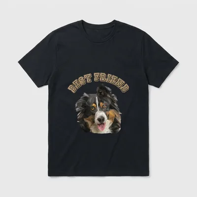 Best Friend Wauwau Rüde T-Shirt – Klassisches T-Shirt in Schwarz
