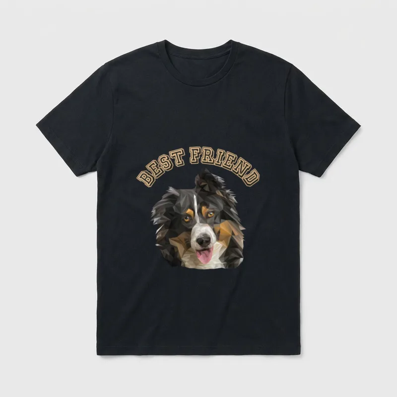 Best Friend Wauwau Rüde T-Shirt – Klassisches T-Shirt in Schwarz