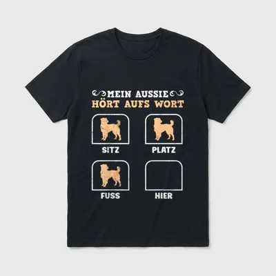 Australian Shepherd MEIN AUSSIE T-Shirt – Klassisches T-Shirt in Schwarz