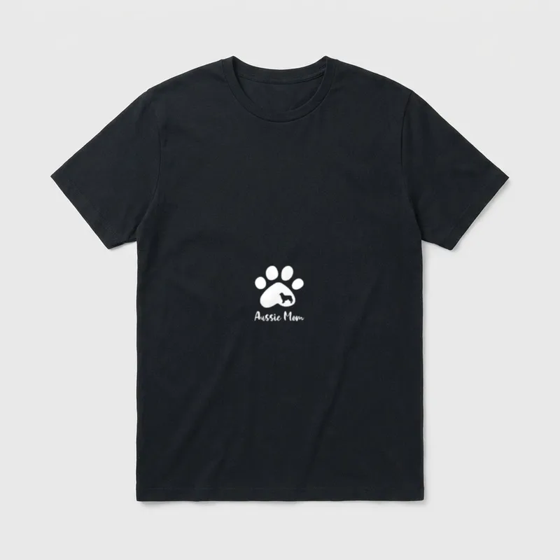 Aussie Australian Sherperd Dog T-Shirt – Klassisches T-Shirt in Schwarz