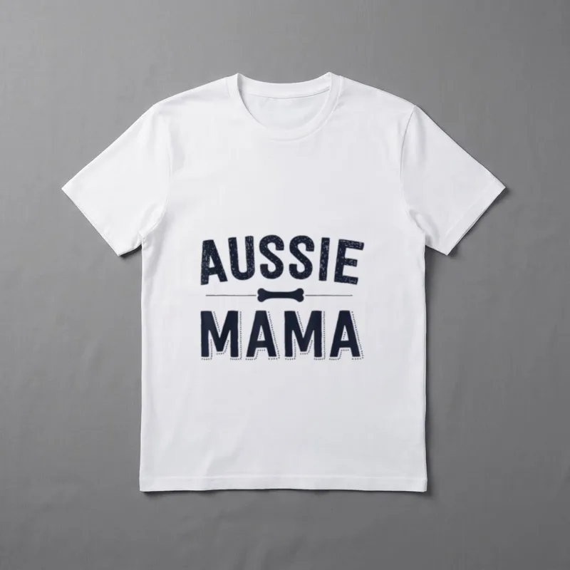 Aussie Mama Red Merle T-Shirt – Klassisches T-Shirt in Schwarz