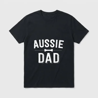Aussie Dad Red Merle T-Shirt – Klassisches T-Shirt in Schwarz