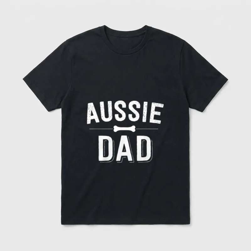 Aussie Dad Red Merle T-Shirt – Klassisches T-Shirt in Schwarz