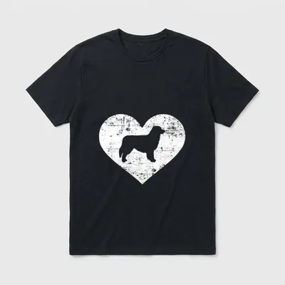 Australian Shepherd Herz T-Shirt 0167 – Klassisches T-Shirt in Schwarz