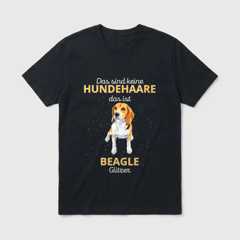Das sind Keine Hundehaare T-Shirt – Klassisches T-Shirt in Schwarz