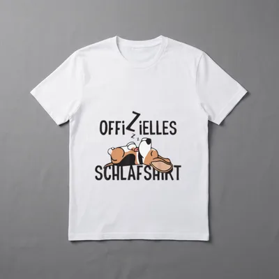 Offizielles Schlafshirt Beagle Hund T-Shirt – Klassisches T-Shirt in Schwarz