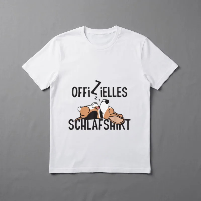 Offizielles Schlafshirt Beagle Hund T-Shirt – Klassisches T-Shirt in Schwarz