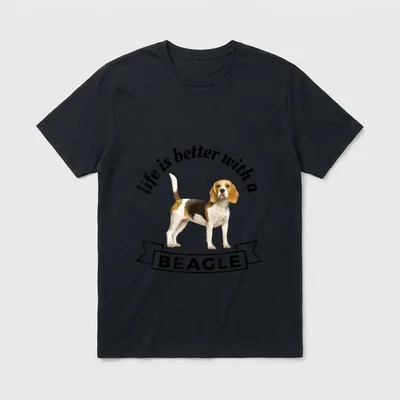 Das Leben ist besser T-Shirt – Klassisches T-Shirt in Schwarz