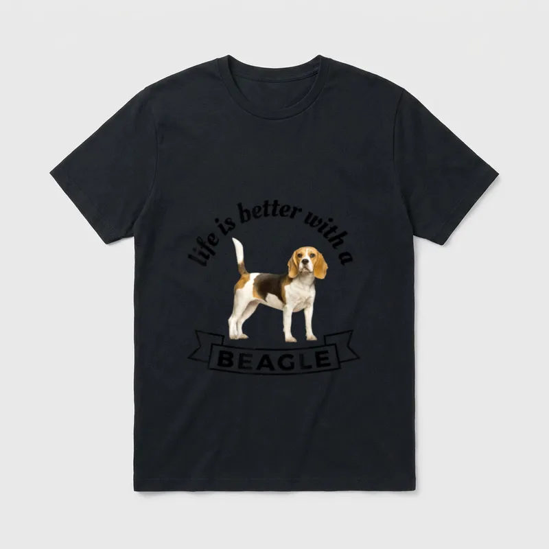 Das Leben ist besser T-Shirt – Klassisches T-Shirt in Schwarz