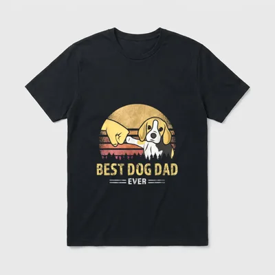 Bester Beagle Dad ever T-Shirt – Klassisches T-Shirt in Schwarz