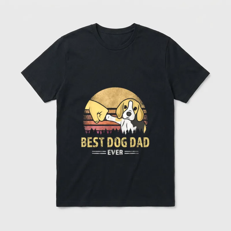 Bester Beagle Dad ever T-Shirt – Klassisches T-Shirt in Schwarz