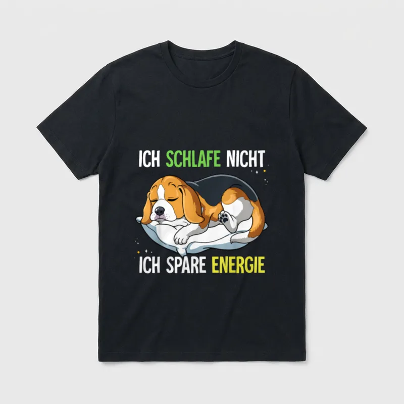 Ich Schlafe Nicht Ich Spare T-Shirt – Klassisches T-Shirt in Schwarz