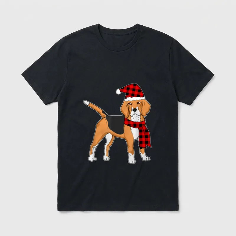 Lustiges Beagle Weihnachten Beagle T-Shirt – Klassisches T-Shirt in Schwarz