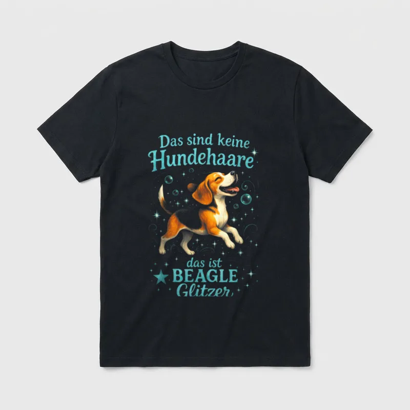 Das Sind Keine Hundehaare Beagle T-Shirt – Klassisches T-Shirt in Schwarz