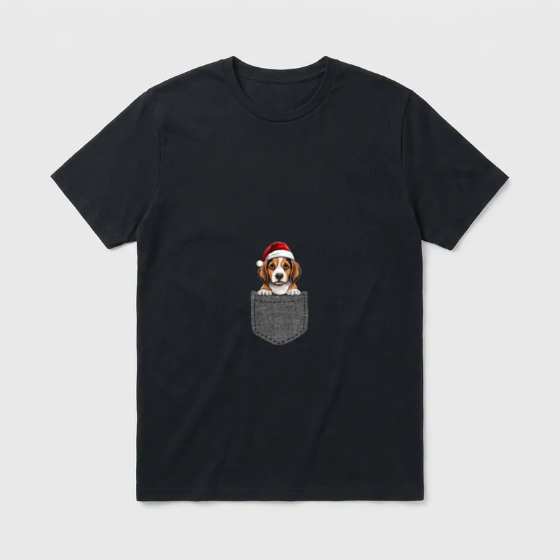 Weihnachten Hund Beagle Geschenke T-Shirt – Klassisches T-Shirt in Schwarz
