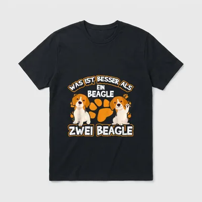 Was ist besser Beagle T-Shirt – Klassisches T-Shirt in Schwarz