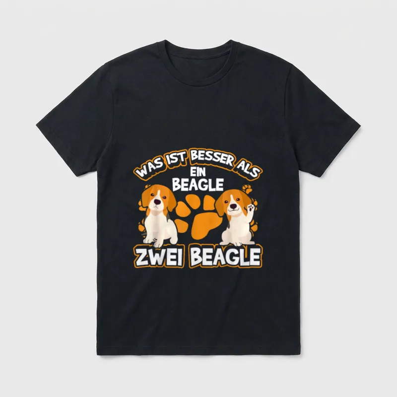 Was ist besser Beagle T-Shirt – Klassisches T-Shirt in Schwarz