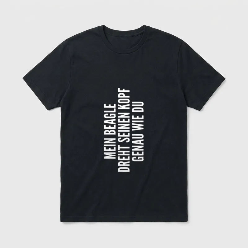 Beagle Hund Besitzer Frauchen T-Shirt – Klassisches T-Shirt in Schwarz