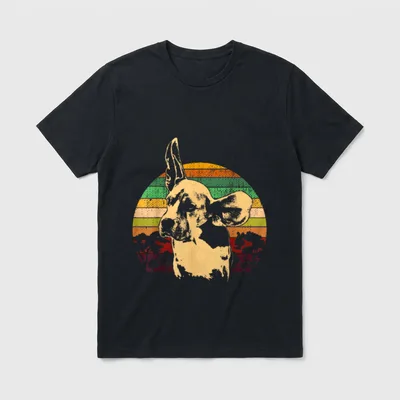 Vintage Beagle Idee T-Shirt – Klassisches T-Shirt in Schwarz