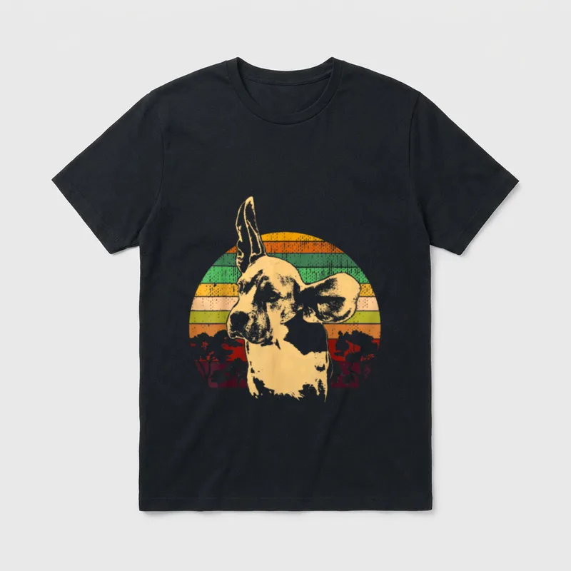 Vintage Beagle Idee T-Shirt – Klassisches T-Shirt in Schwarz