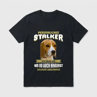 Beagle Beagle Hund T-Shirt – Klassisches T-Shirt in Schwarz