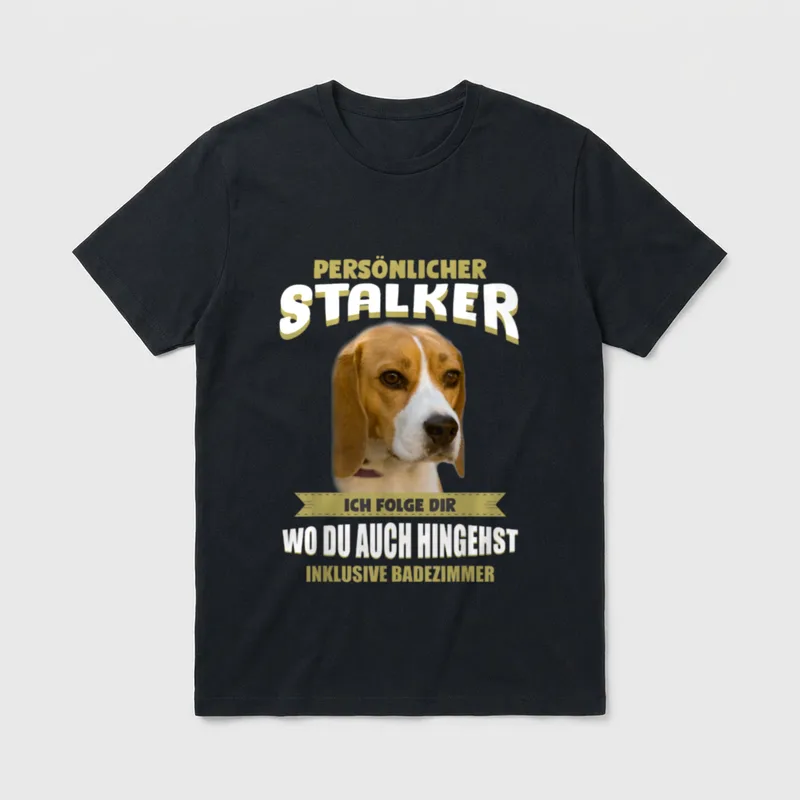 Beagle Beagle Hund T-Shirt – Klassisches T-Shirt in Schwarz