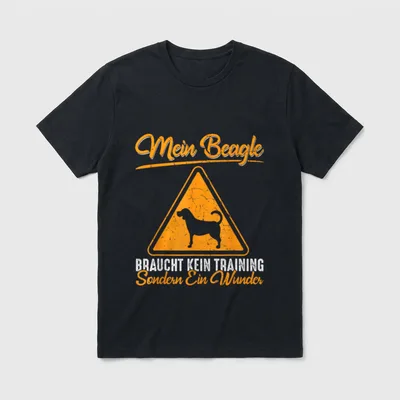 Mein Beagle braucht T-Shirt – Klassisches T-Shirt in Schwarz